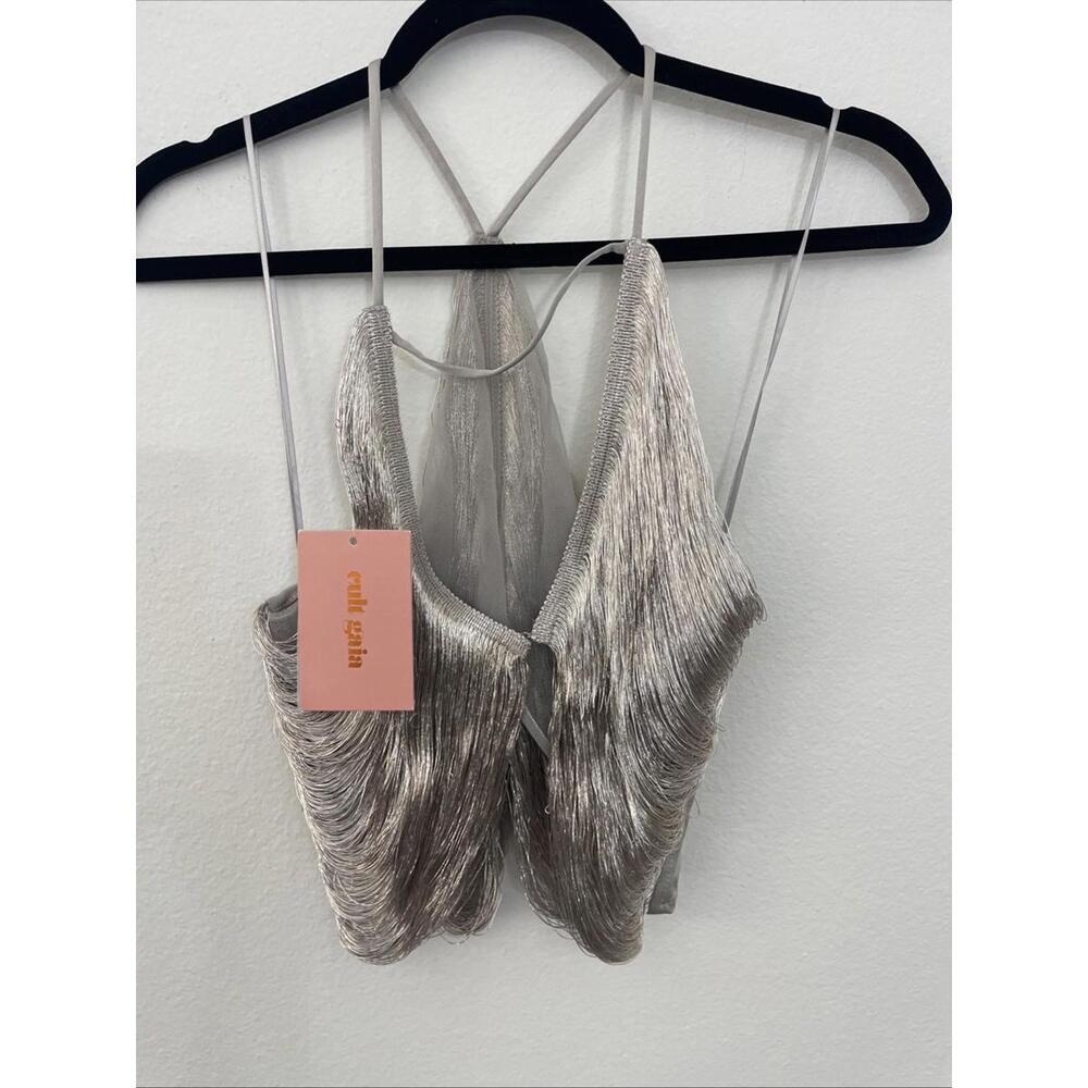 Revolve Cult Gaia Silver Quella Top  size S $598msrp - Picture 6 of 11